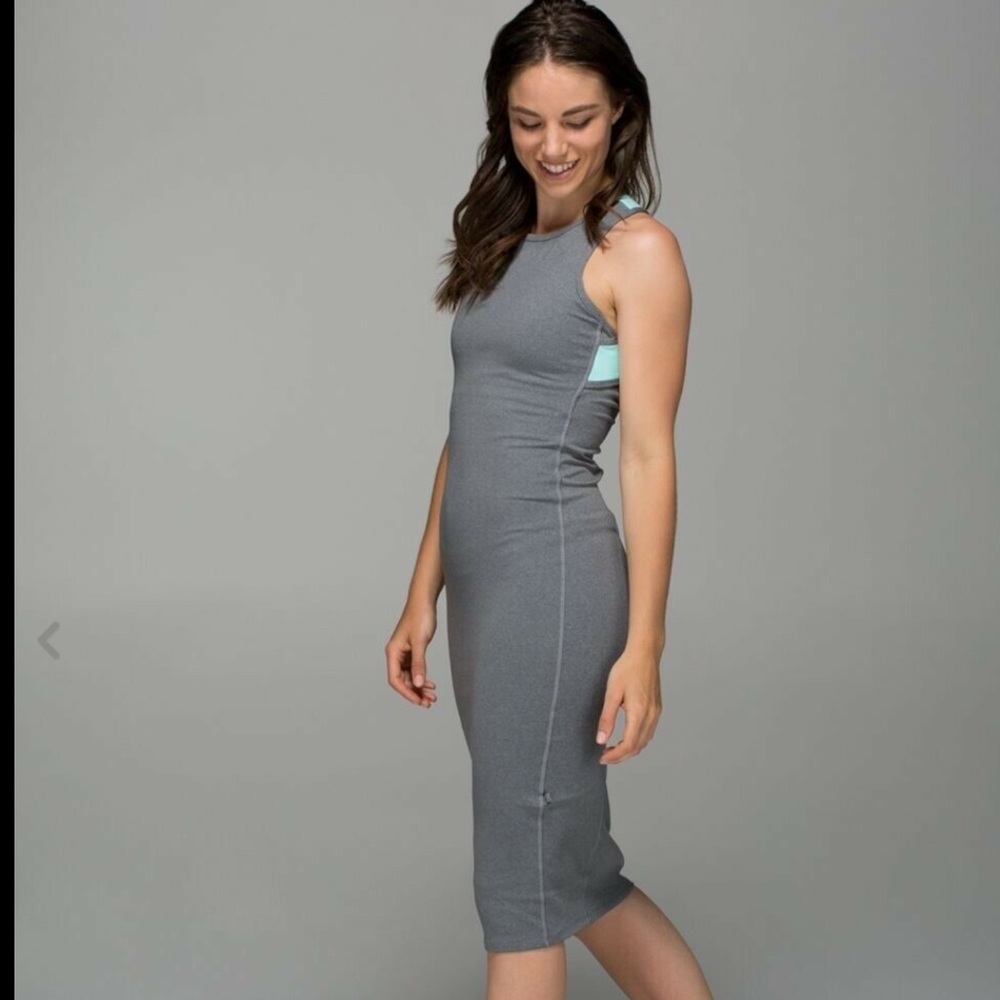 Lululemon Picnic Play Dress Heathered Slate/Blue 6